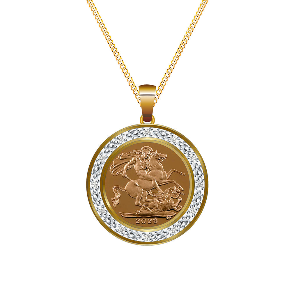 Goviers Exclusive King Charles III Half Sovereign Solid 18ct Gold plated Silver-Royal Commemorative-Goviers