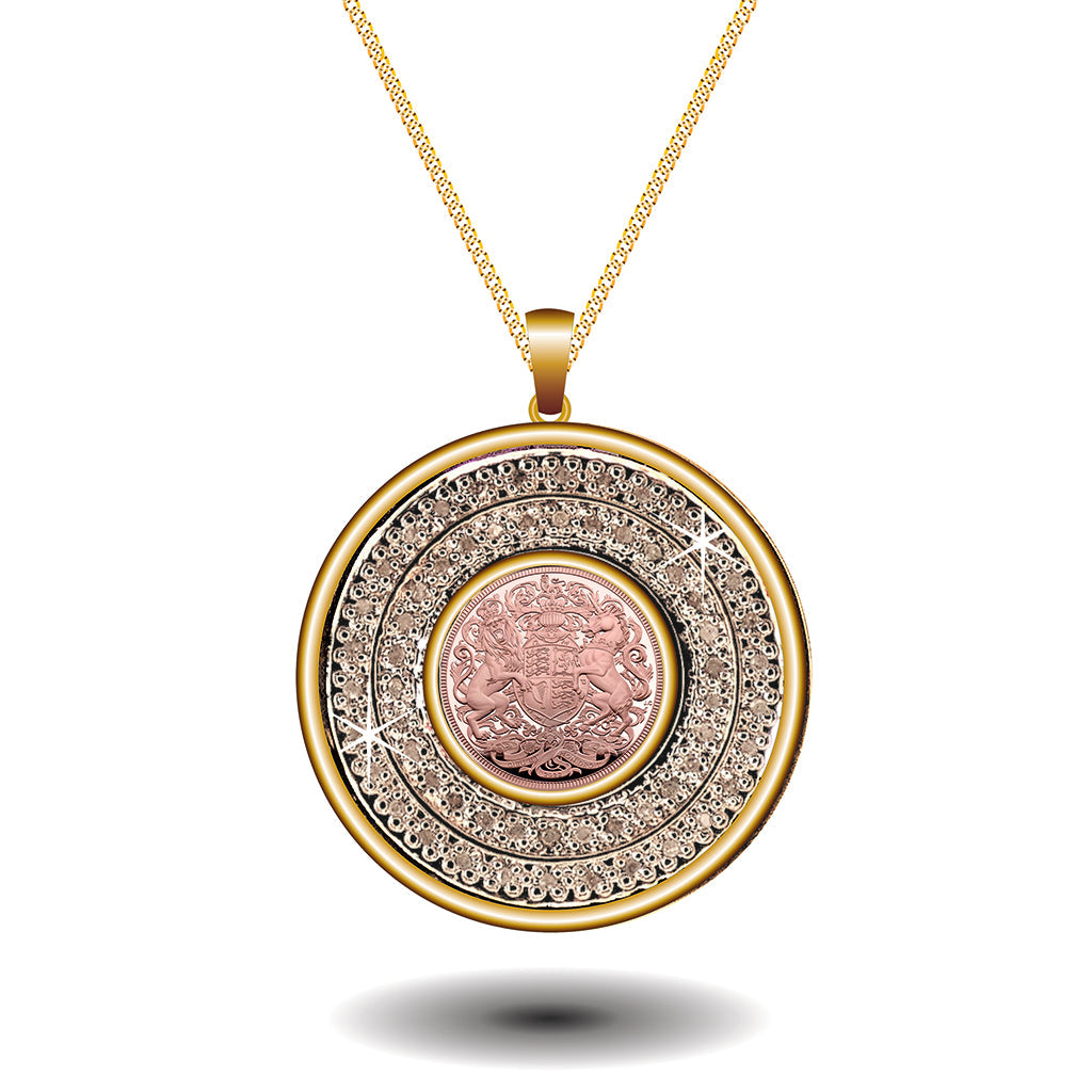 Goviers Exclusive King Charles III Quarter Sovereign 60 Diamonds, 9ct Gold-Royal Commemorative-Goviers