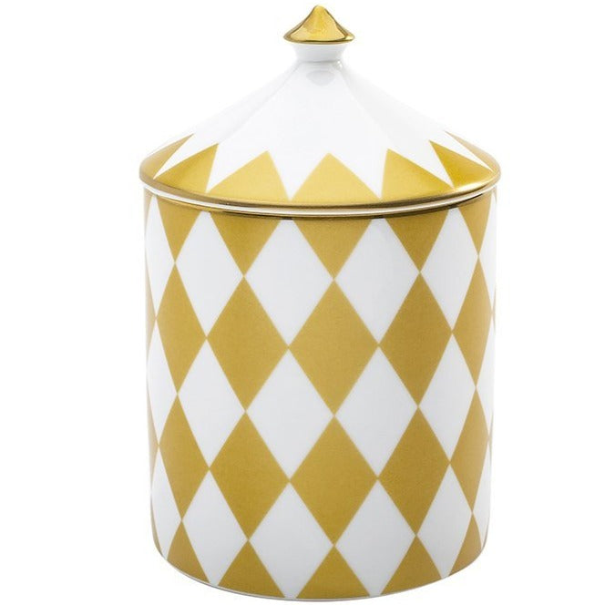 Halcyon Days Parterre Gold Lidded Candle-Home Accessories-Goviers