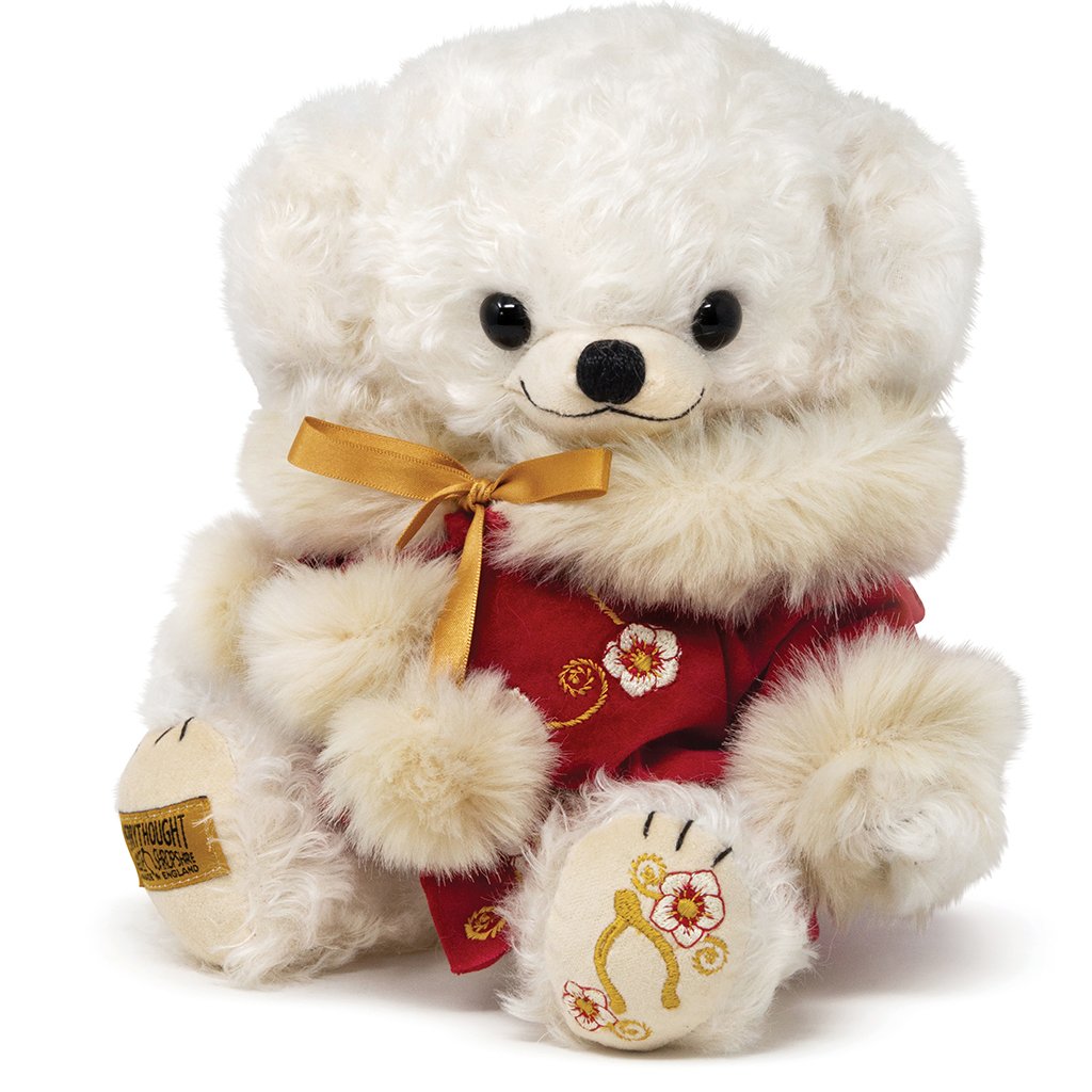 Merrythought 2021 Christmas Cheeky Teddy Bear | Last Chance-Collectable Teddy Bears-Goviers