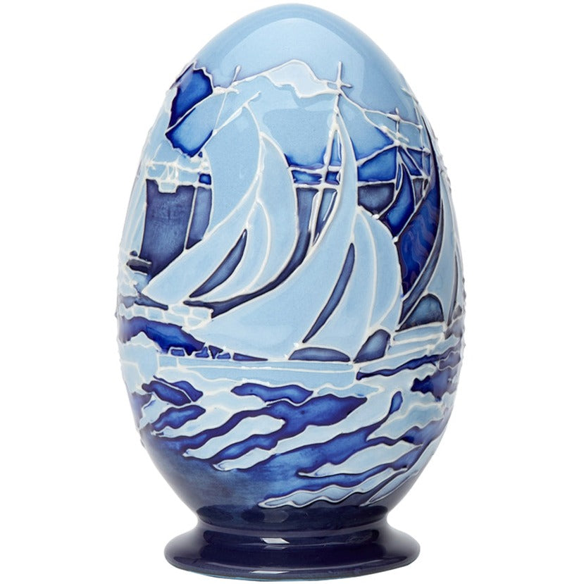 Moorcroft Catching the Wind Blue Egg | Made to Order-Easter-Goviers