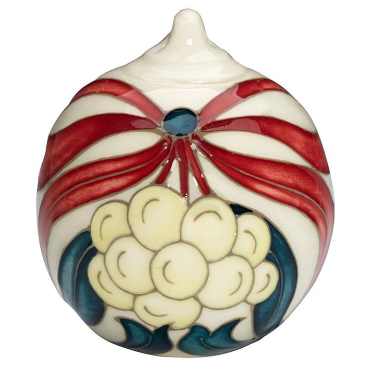 Moorcroft Christmas 2025 Mistletoe Bauble-Collectables-Goviers