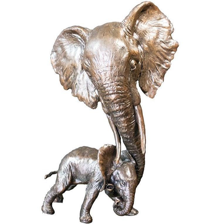 Richard Cooper Elephant and Calf-Bronzes-Goviers