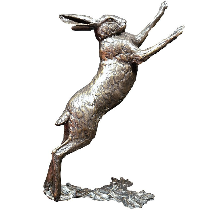 Richard Cooper Large Hare Boxing-bronzes-Goviers