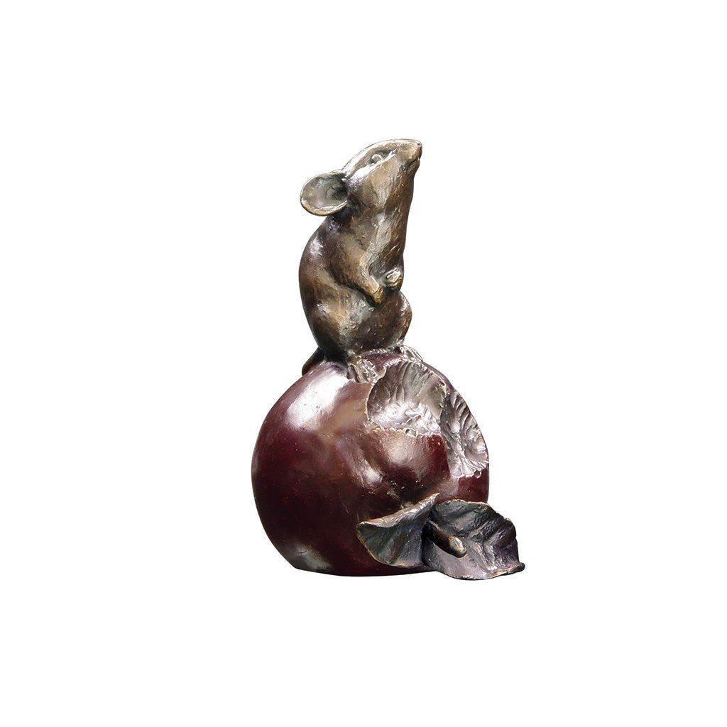 Richard Cooper Mouse on Apple-Bronzes-Goviers