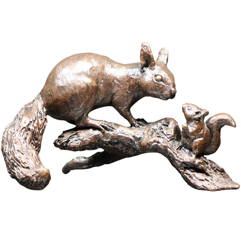 Richard Cooper Red Squirrel with Baby-Bronzes-Goviers