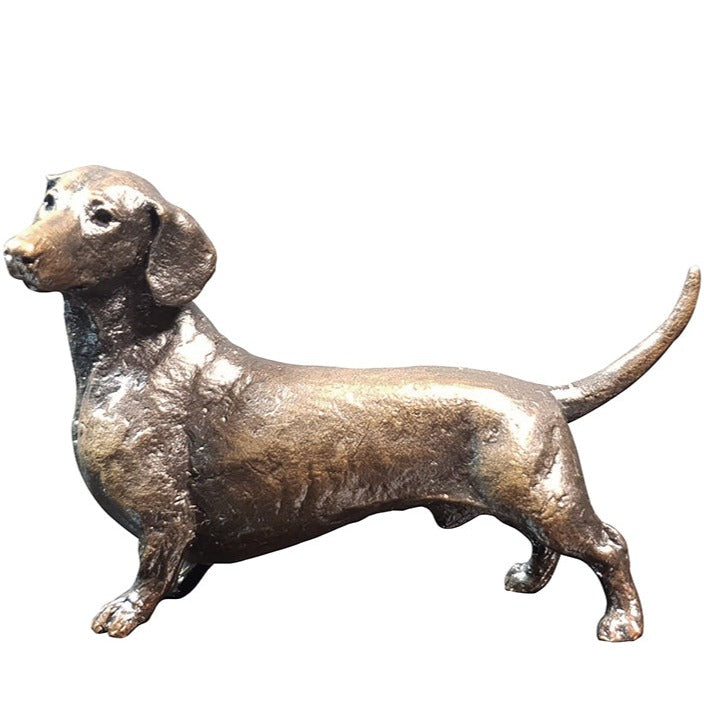 Richard Cooper Small Dachshund Standing-Bronzes-Goviers