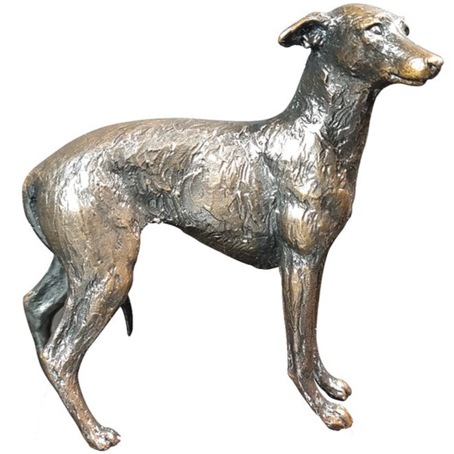 Richard Cooper Small Lurcher-Bronzes-Goviers