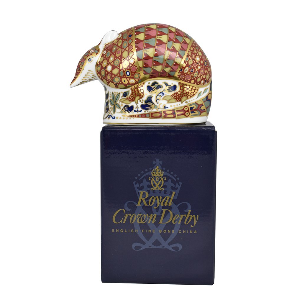 Royal Crown Derby Armadillo-Paperweights-Goviers