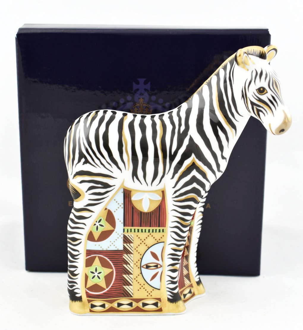 Royal Crown Derby Baby Zebra-Paperweights-Goviers