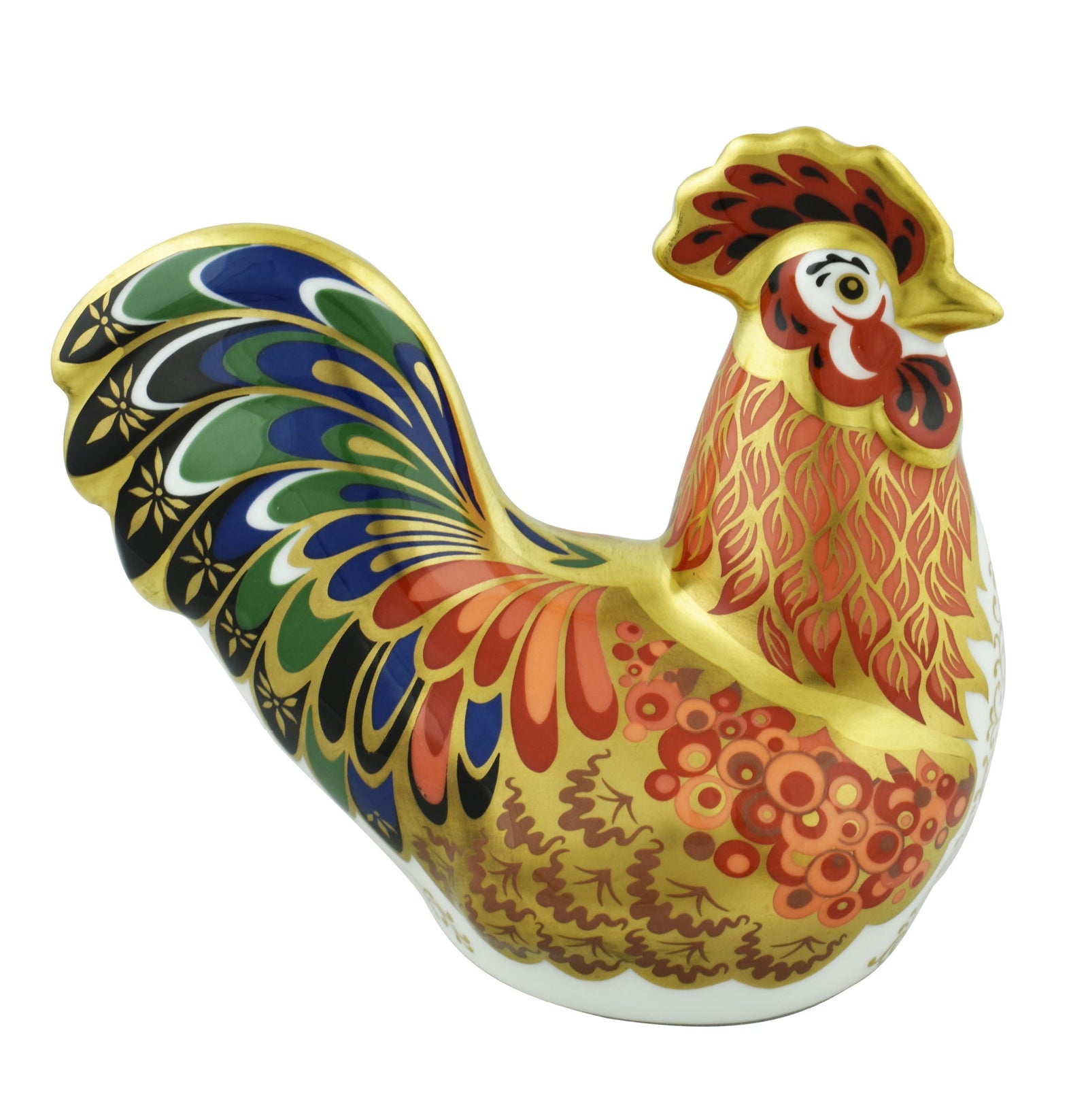 Royal Crown Derby Bantam Cockerel-Paperweights-Goviers