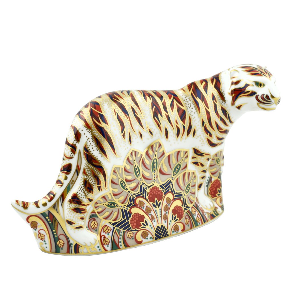 Royal Crown Derby Bengal Tiger-Paperweights-Goviers
