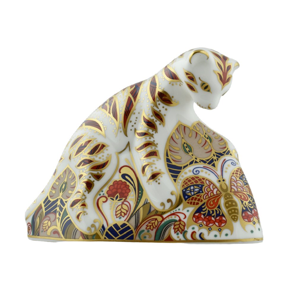 Royal Crown Derby Bengal Tiger Cub-Paperweights-Goviers