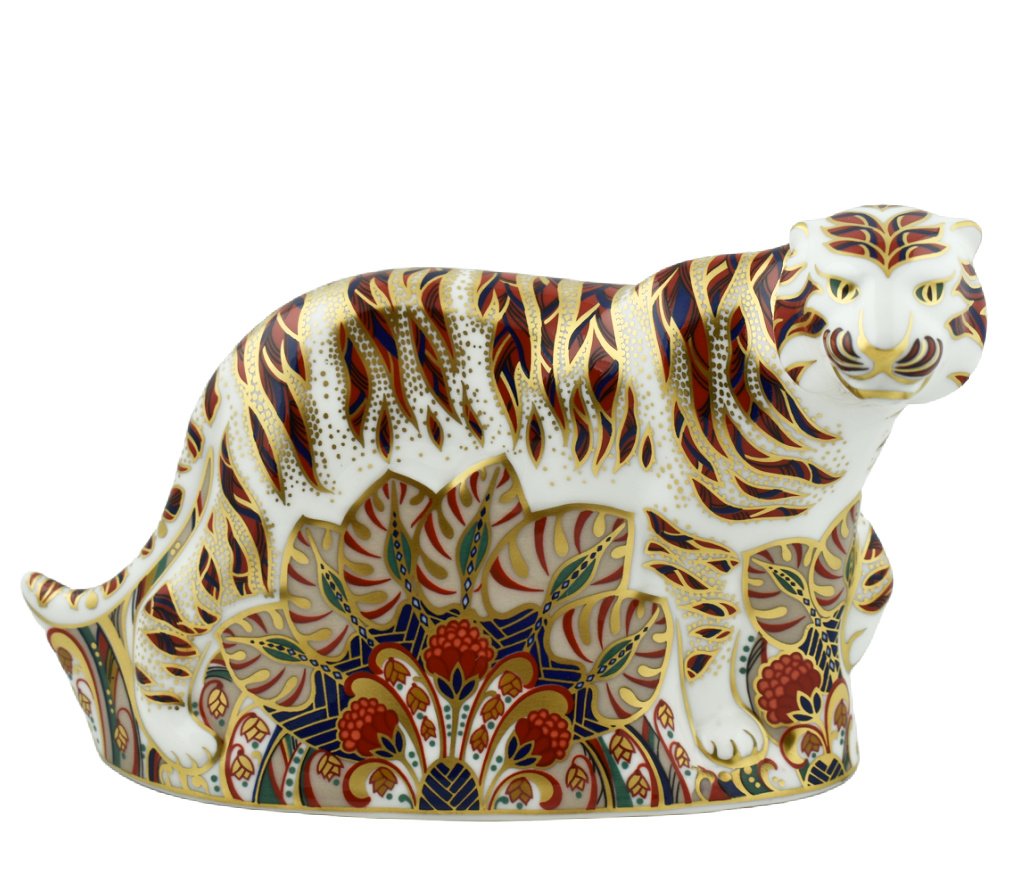 Royal Crown Derby Bengal Tiger-Paperweights-Goviers