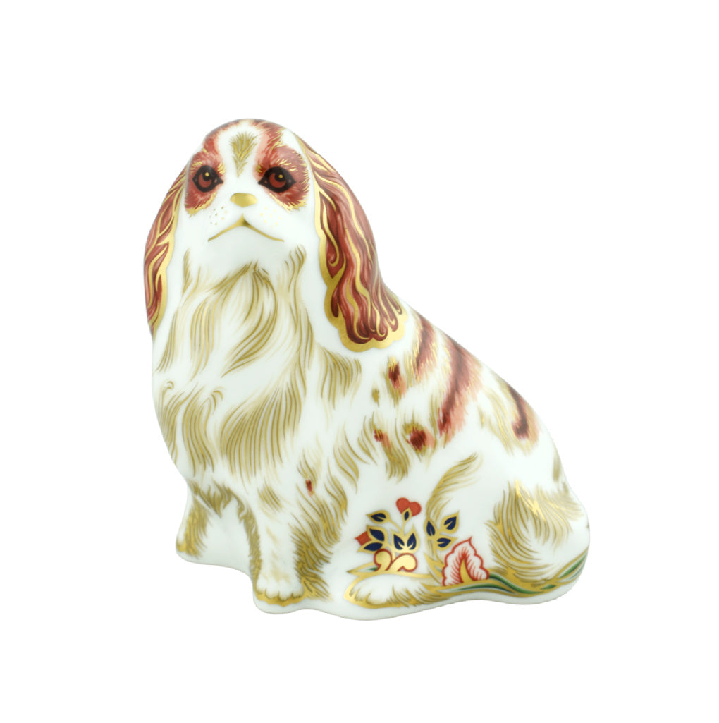 Royal Crown Derby Cavalier King Charles Spaniel-Paperweights-Goviers