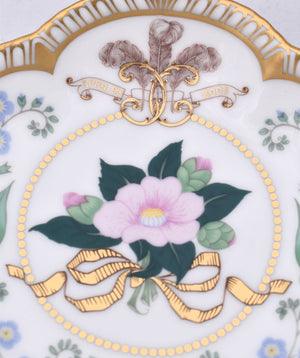 Royal Crown Derby Charles & Camilla Wedding 5 Petal Tray-Collectables-Goviers