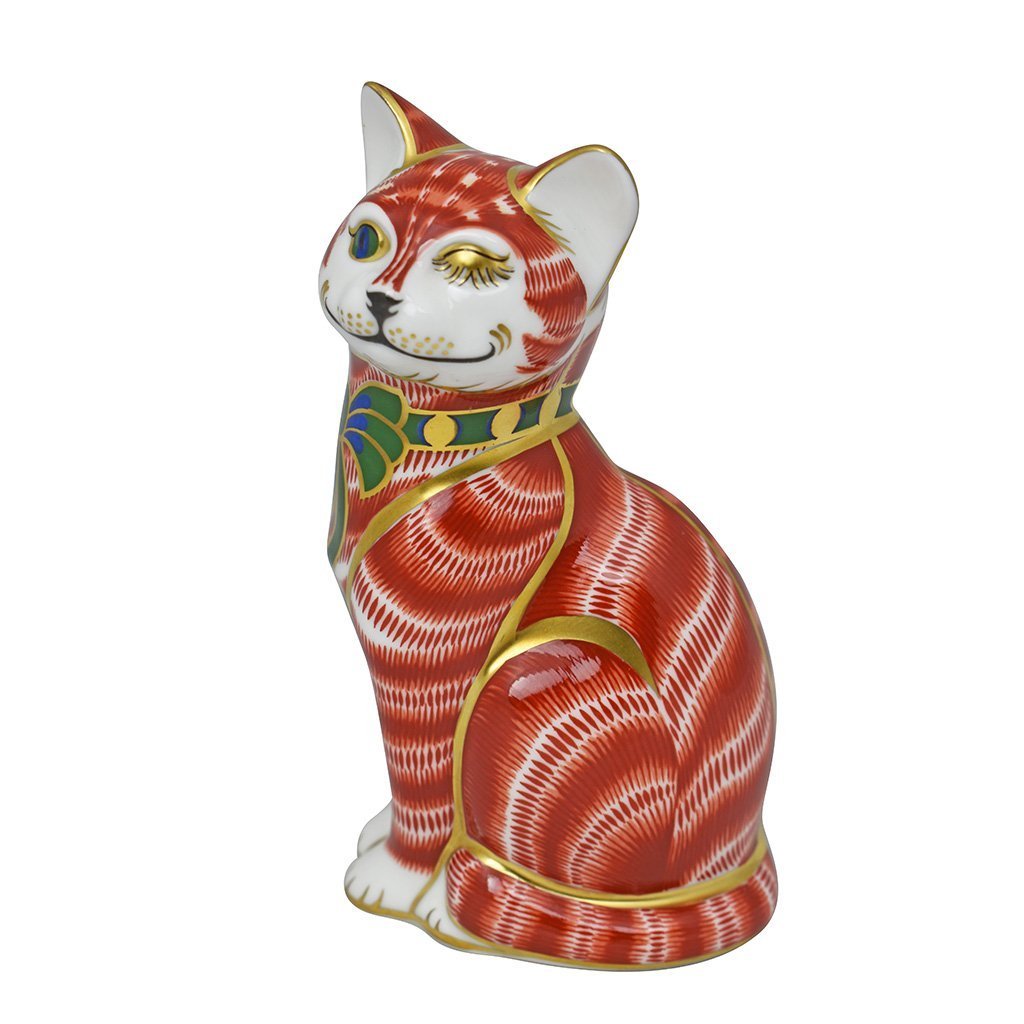 Royal Crown Derby Cheshire Cat-Paperweights-Goviers