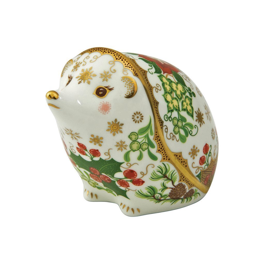 Royal Crown Derby Christmas Hedgehog New - IN STOCK-Collectables-Goviers