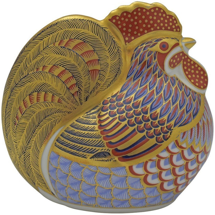 Royal Crown Derby Cockerel-Paperweights-Goviers