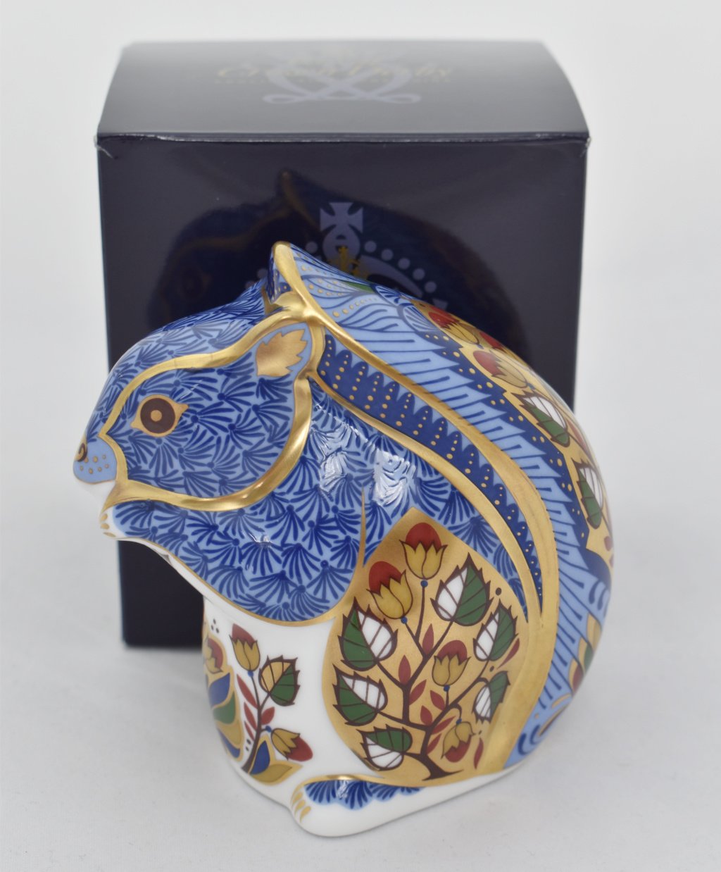 Royal Crown Derby Debenhams Squirrel-Paperweights-Goviers