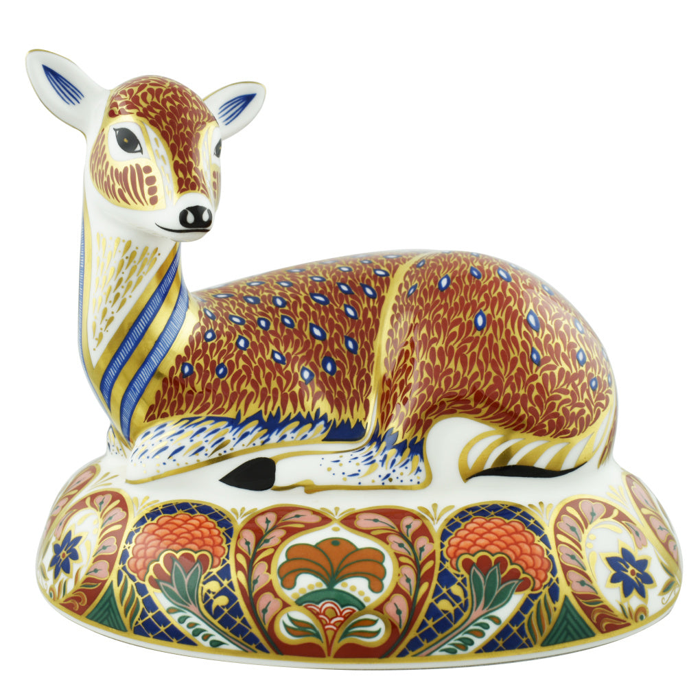 Royal Crown Derby Deer-Paperweights-Goviers