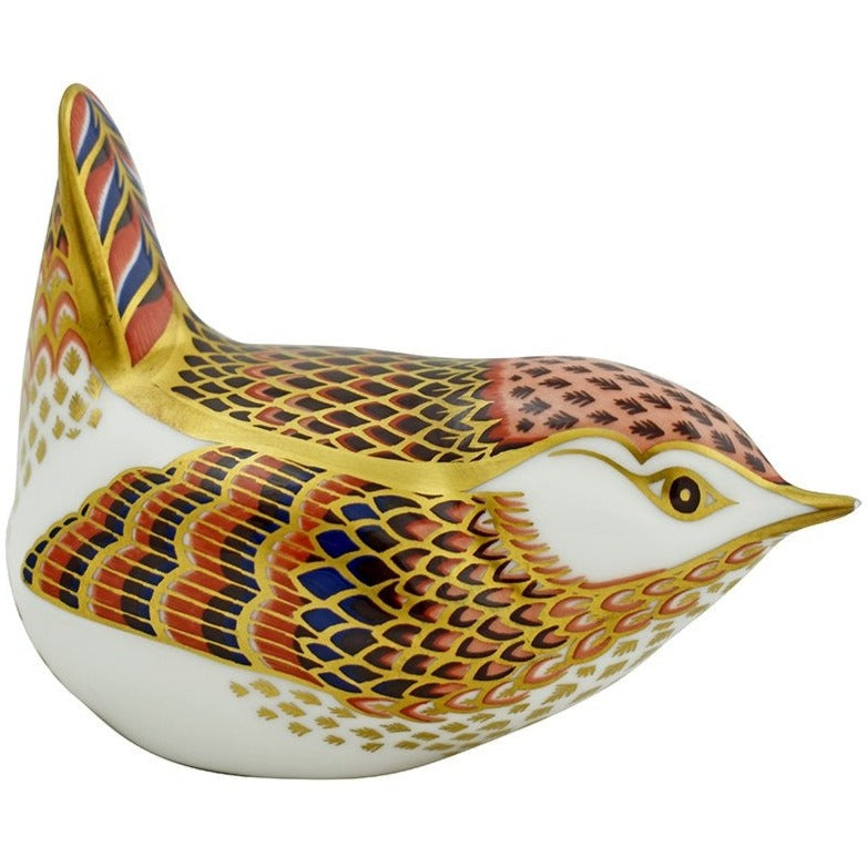 Royal Crown Derby Derby Wren-Paperweights-Goviers