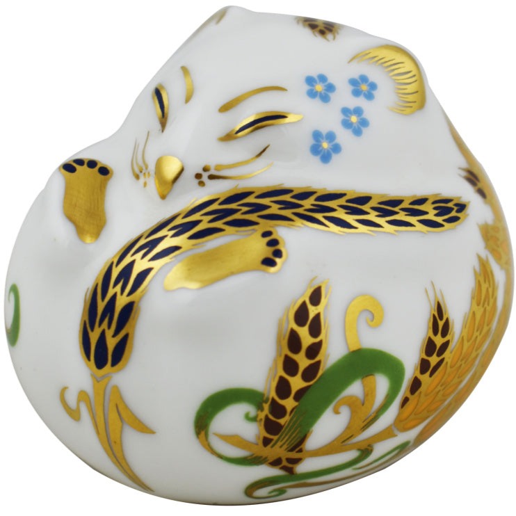 Royal Crown Derby Dormouse-Paperweights-Goviers