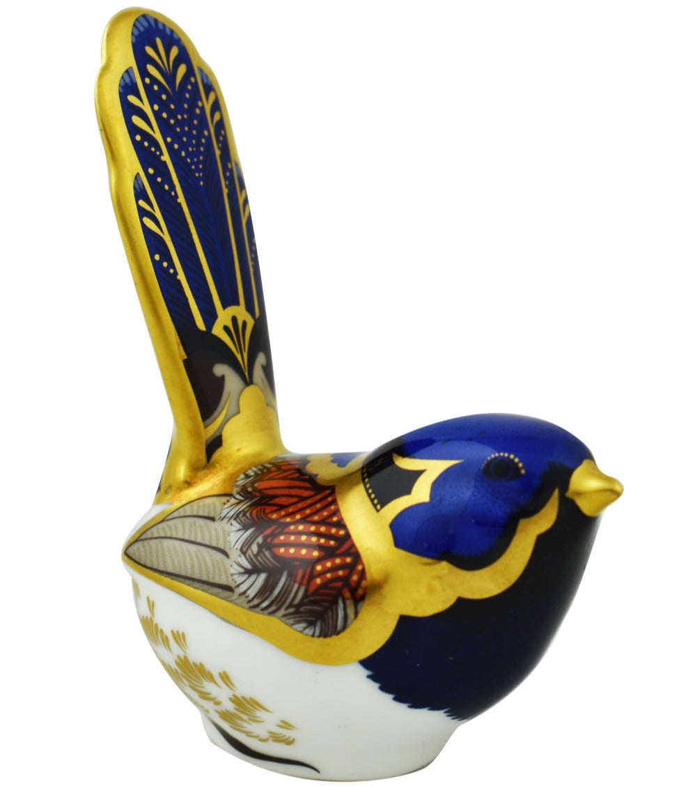 Royal Crown Derby Fairy Wren-Paperweights-Goviers