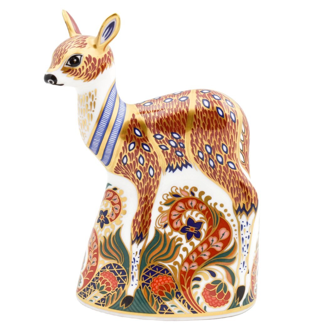 Royal Crown Derby Fawn-Paperweights-Goviers