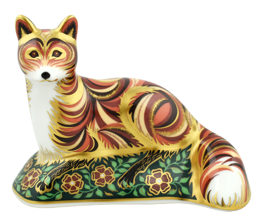 Royal Crown Derby Fox Cub-Paperweights-Goviers