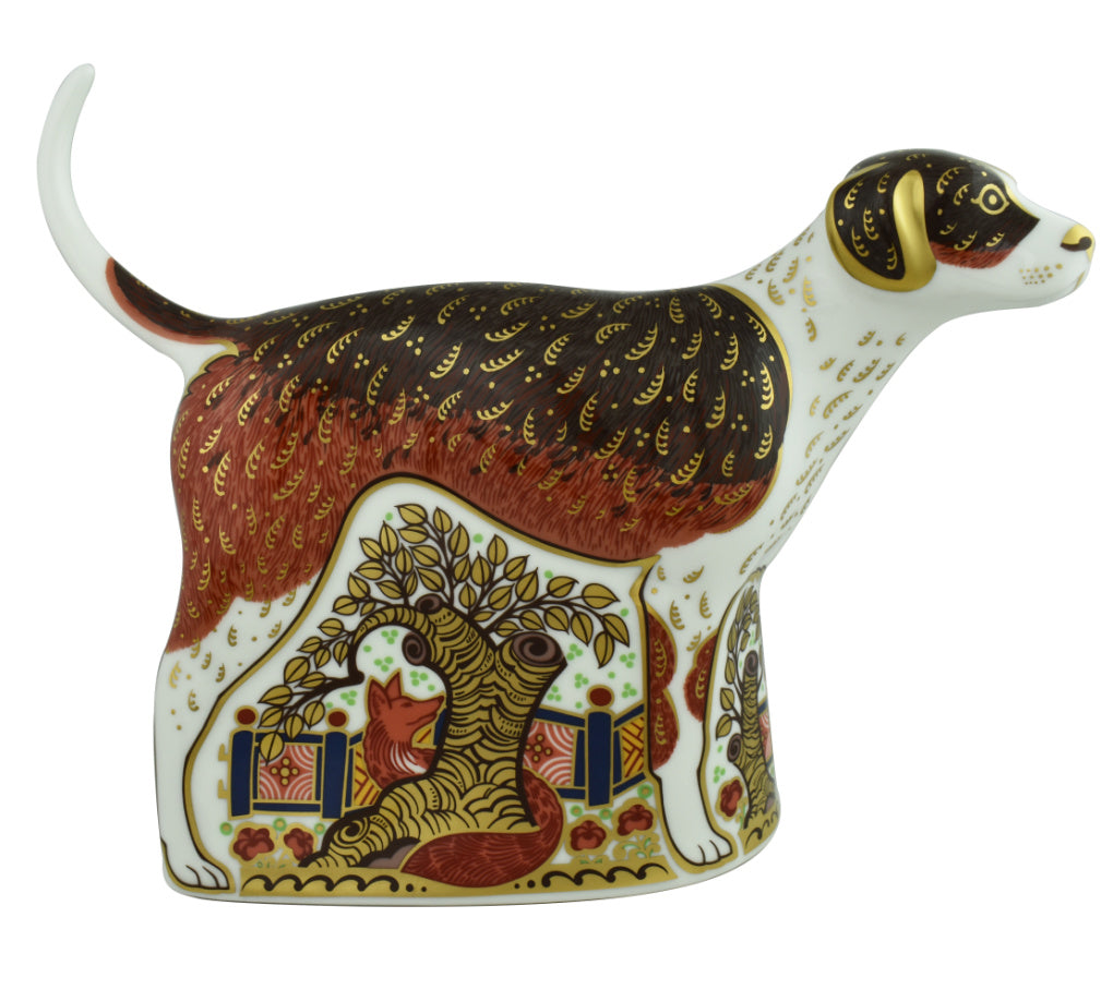 Royal Crown Derby Foxhound-Paperweights-Goviers