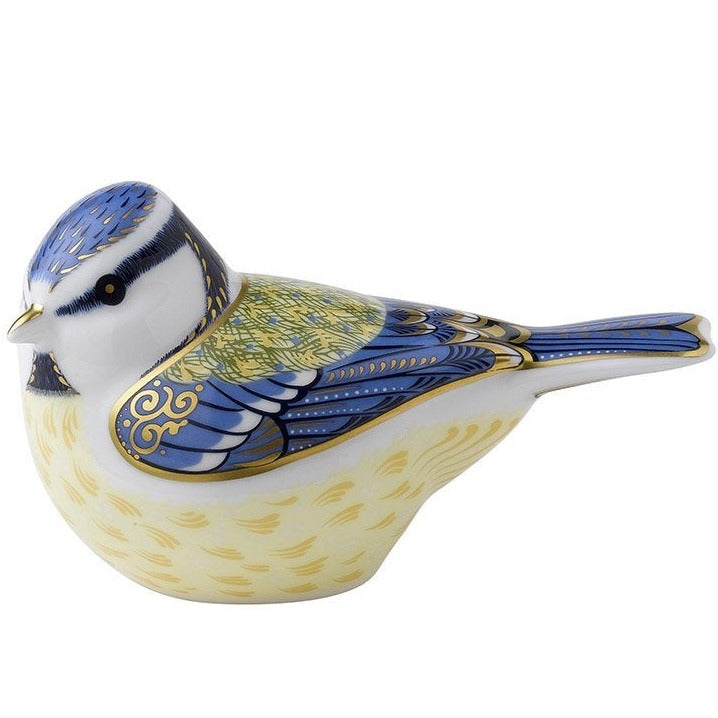 Royal Crown Derby Garden Blue Tit New-Collectables-Goviers