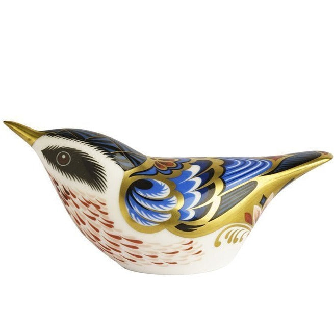 Royal Crown Derby Garden Nuthatch PreLoved-Paperweights-Goviers