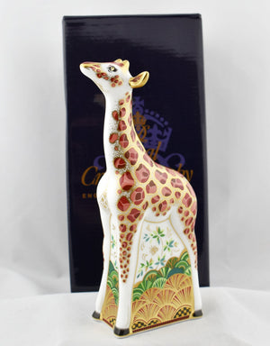 Royal Crown Derby Giraffe Baby New-Paperweights-Goviers