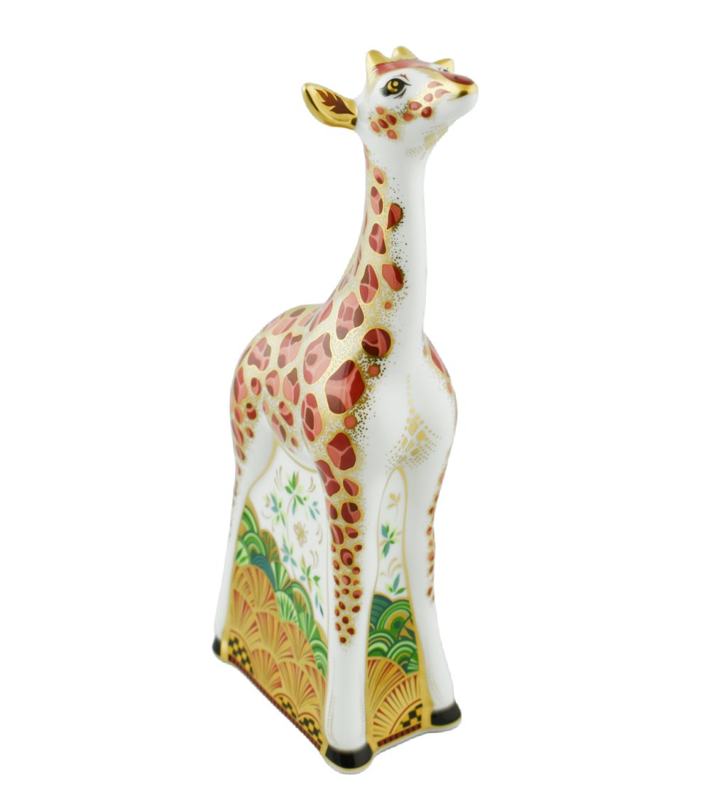 Royal Crown Derby Giraffe Baby New-Paperweights-Goviers