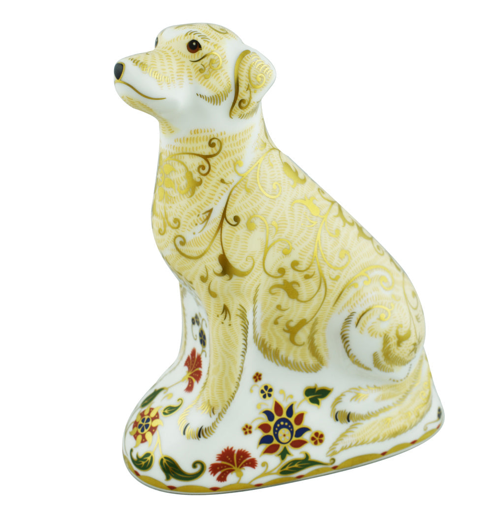 Royal Crown Derby Golden Labrador-Paperweights-Goviers