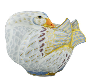 Royal Crown Derby Goose & Goslings-Paperweights-Goviers