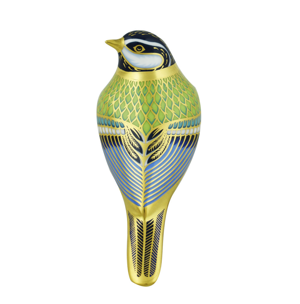 Royal Crown Derby Great Tit-Paperweights-Goviers