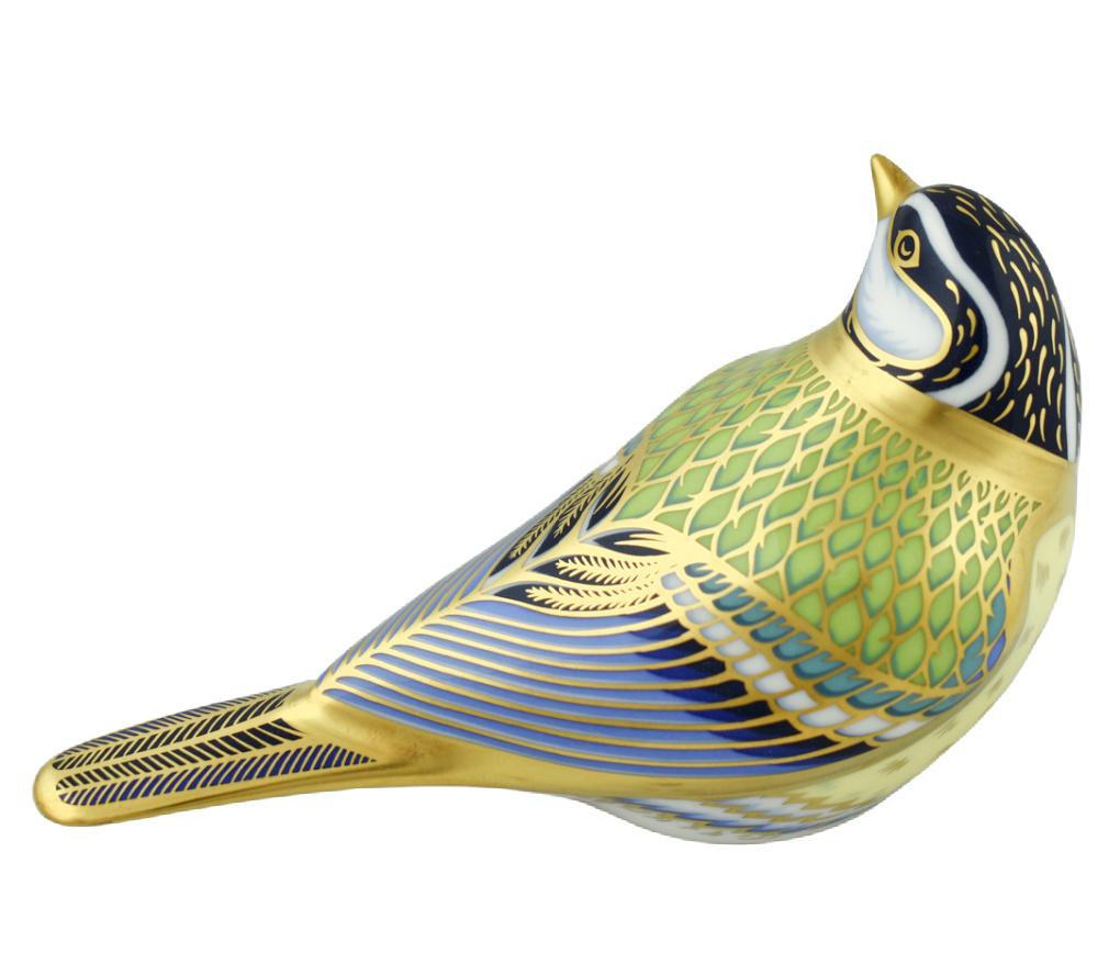 Royal Crown Derby Great Tit-Paperweights-Goviers