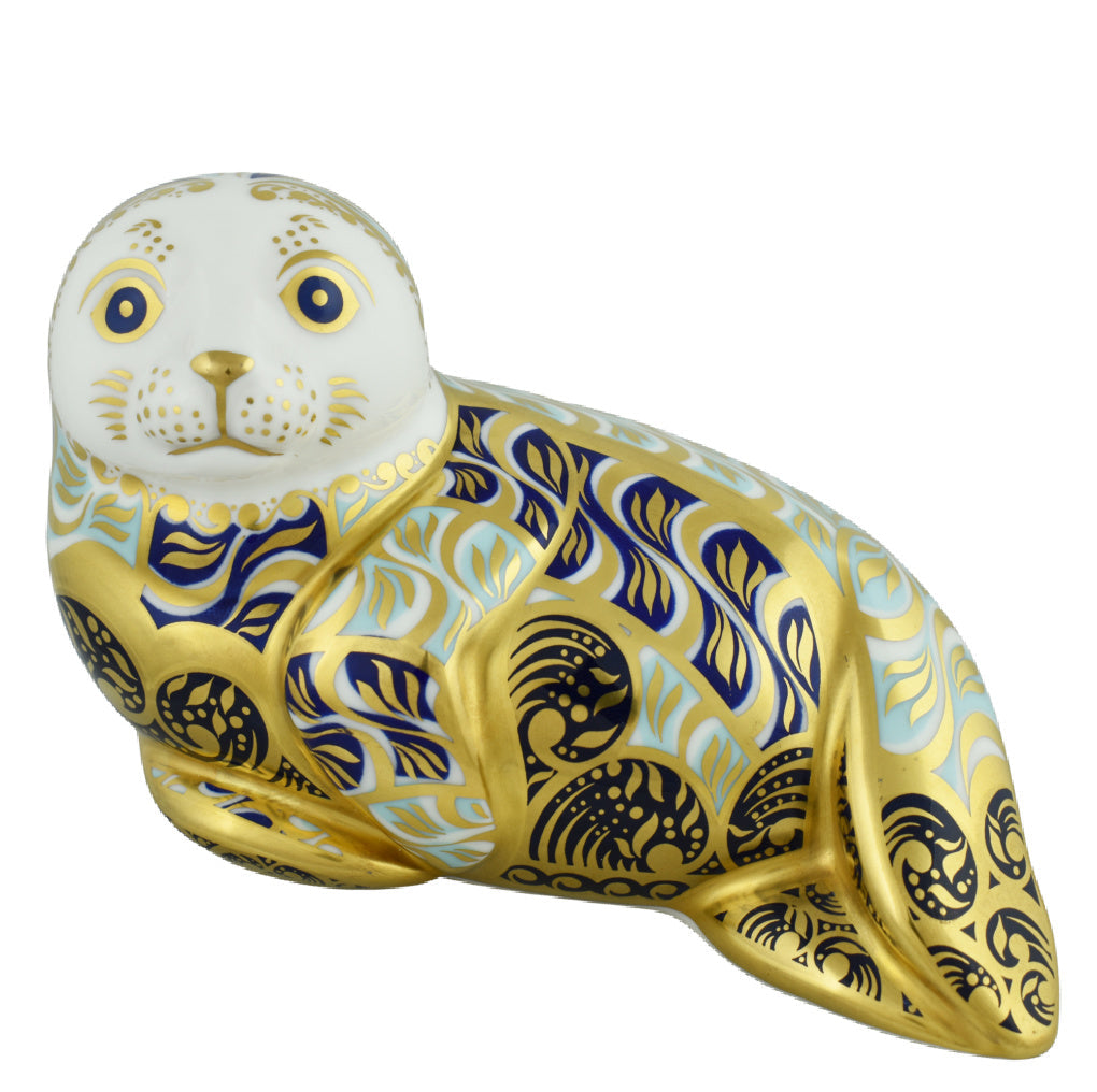 Royal Crown Derby Harbour Seal Unboxed-Paperweights-Goviers