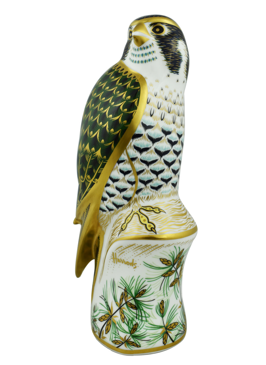 Royal Crown Derby Harrods Peregrine Falcon-Paperweights-Goviers