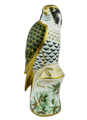 Royal Crown Derby Harrods Peregrine Falcon-Paperweights-Goviers