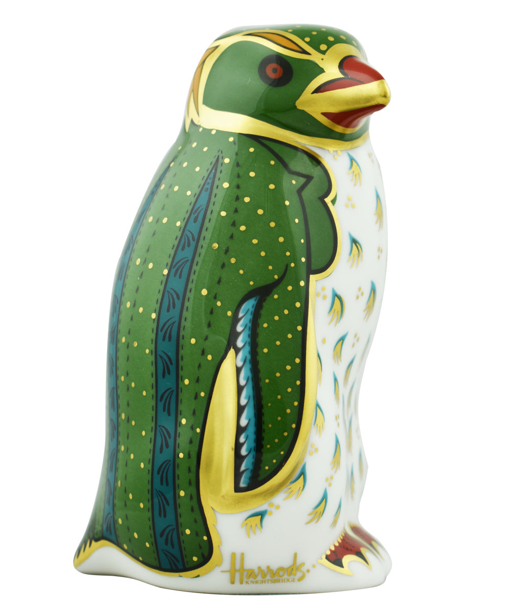 Royal Crown Derby Harrods Rockhopper Penguin-Paperweights-Goviers