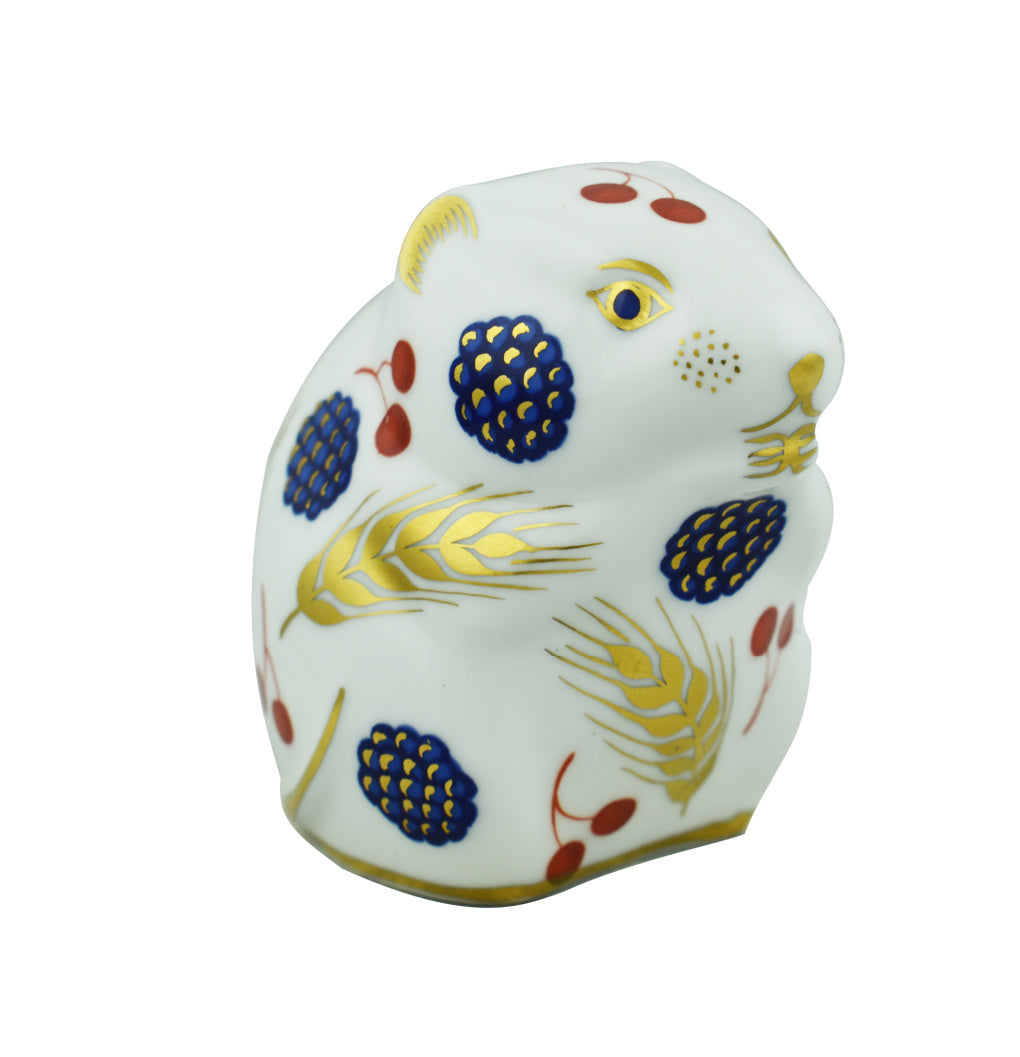 Royal Crown Derby Harvest Mouse-Paperweights-Goviers