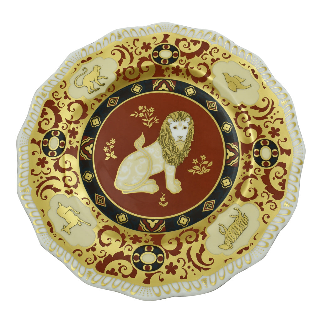Royal Crown Derby Heraldic Lion Plate-Paperweights-Goviers