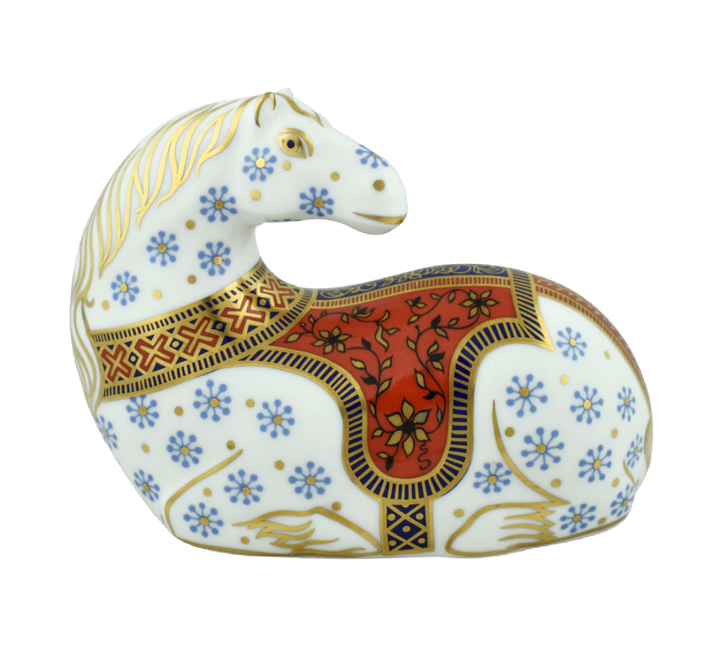 Royal Crown Derby Horse-Paperweights-Goviers
