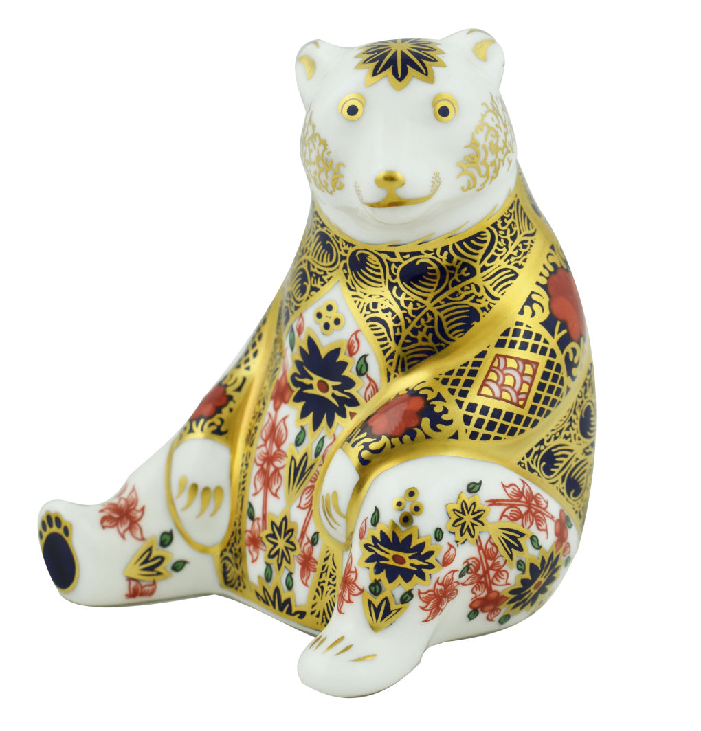 Royal Crown Derby Imari Honey Bear-Paperweights-Goviers