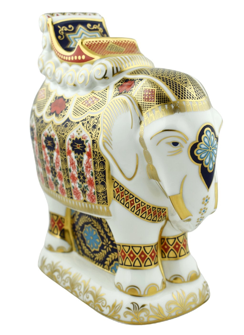 Royal Crown Derby Imari Large Elephant-Paperweights-Goviers