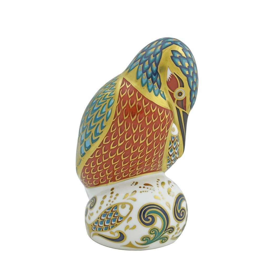 Royal Crown Derby Kedleston Kingfisher Sinclairs-Paperweights-Goviers