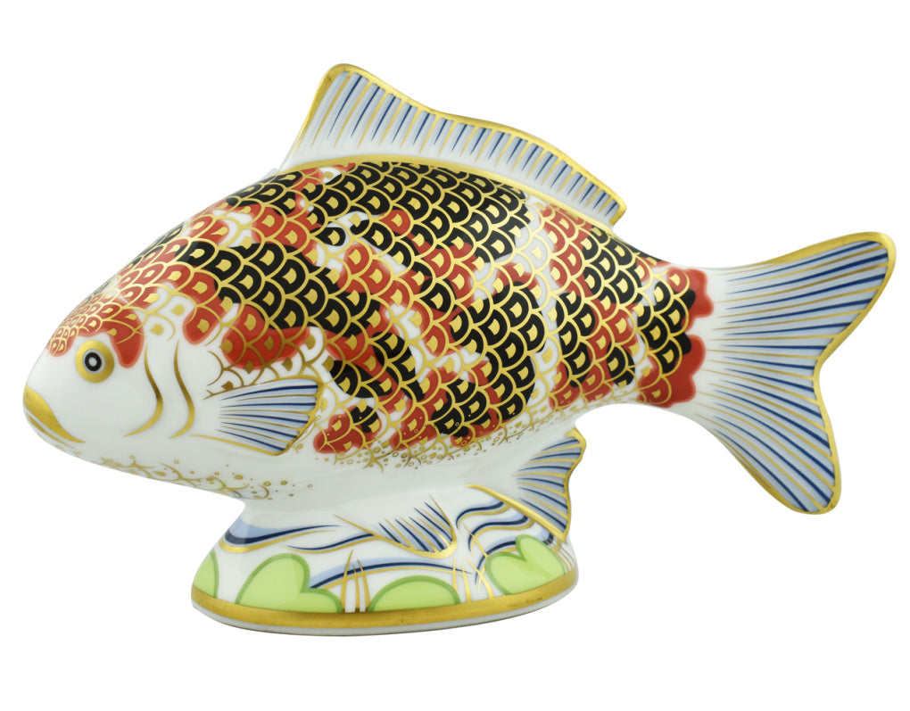 Royal Crown Derby Koi Carp-Paperweights-Goviers